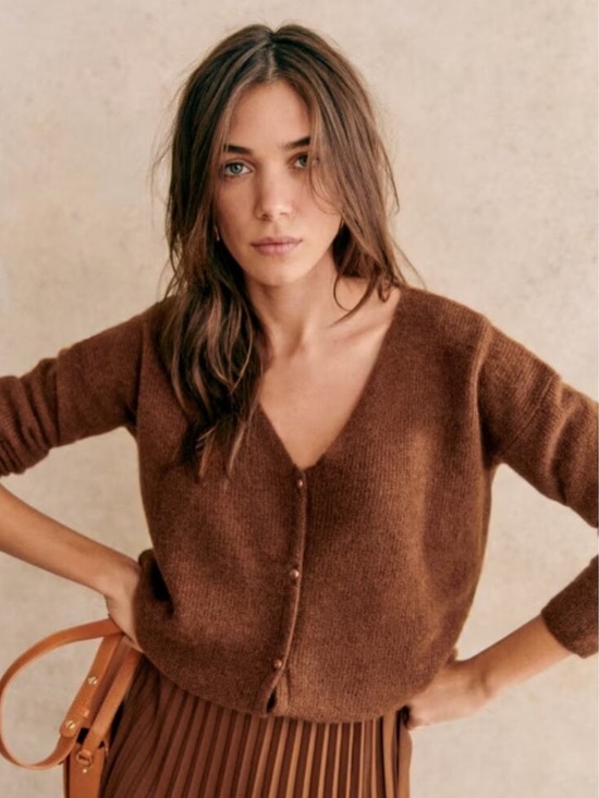 Sezane Sweaters - Sezane Barry Jumper in Moka, S